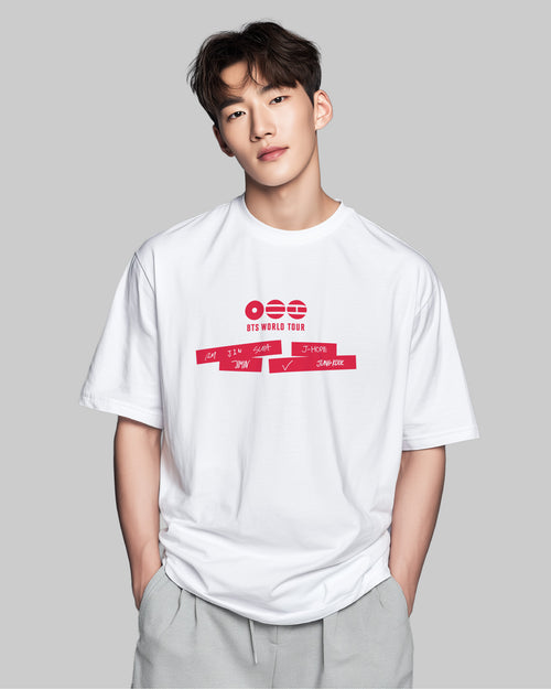 Camiseta BTS • ARIRANG • World Tour o Line-up
