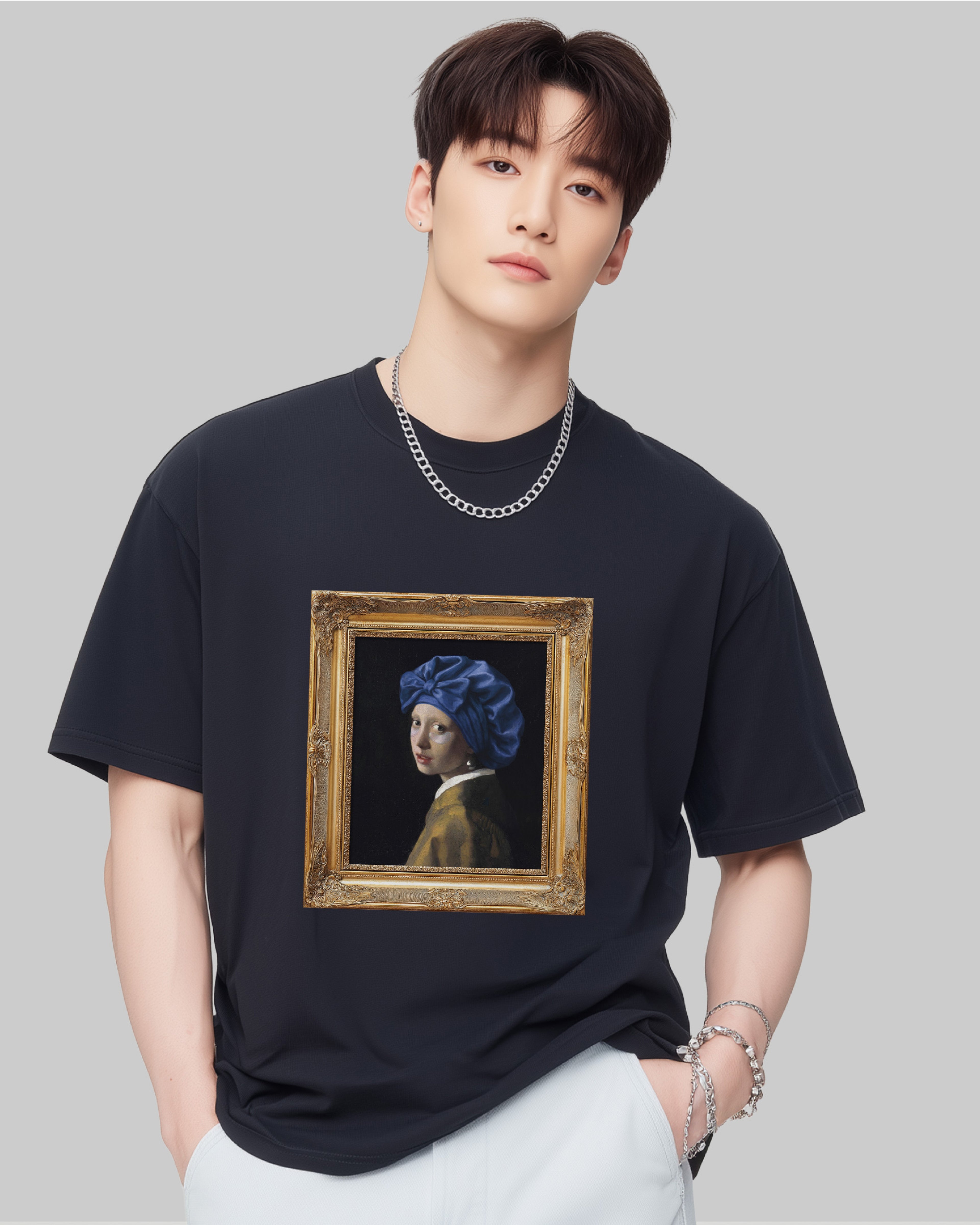Camiseta Brinco de Pérolas K-Beauty Influencer